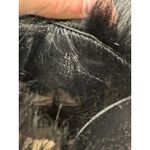 Coach Vintage  Kristy Black Suede Fur Trim Lace Up Heeled Mules Size 11 Photo 9