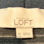 Loft A Line Mini Skirt Stretch Waist Black White Striped Women's Size M Photo 9