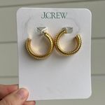 J.Crew NWT  Slink Hoop Earrings Gold Photo 1