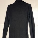 HOUSE OF HARLOW 1960 RIBBED BUTTON UP SWEATER DRESS BLACK LARGE Photo 7