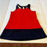 Cynthia Rowley Red Blue Color Block Sleeveless Blouse Top Tank Womens Size Small Photo 7