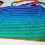 Playa Del Carmen Sun Cruise Travel Beach Gym Colorful Canvas Tote Zipper Bag 14' Yellow Photo 3