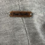 Free People  Long Duster Cardigan Hoodie Sweater Grey Lagenlook Tie Front Photo 12