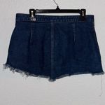 Gap Denim Mini Skirt | Size 12 | Dark Wash with Frayed Hem Photo 3