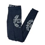 PINK - Victoria's Secret  Sequin Bling Gray Foldover Waist Leggings Yoga Pant S Photo 1