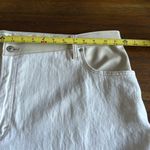 Abercrombie & Fitch Abercrombie Slim Straight Leg High Rise Cream Faux Leather Jeans Size 24 NEW Photo 7