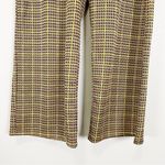 ZARA  Wide Leg Pants Women Small Yellow Brown Check Plaid Academia Fall Preppy Photo 1