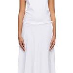 Lemaire Belted Midi Dress White Size Small 100% Cotton Photo 0