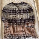 Rose + Olive Tie-Dye Sheer Women's Top Photo 0