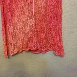 Raya Sun pink Ombre crochet lace top sz M beachy resortwear summer sheer festiva Photo 4