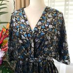 Modcloth Dramatic Depths Velvet Dress in Black Floral Photo 3