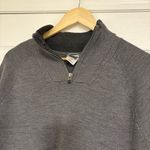 The North Face The North‎ Face Gray Wool Blend 1/4 Zip Pullover Size Large Photo 2