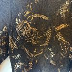 Chico's  Denim Jacket Size 1 Beaded‎ Embellished Floral Zip Up Dark Wash Photo 6