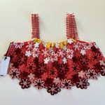 Saylor  Vero Pink Multicolor Floral Embroidered Lace Top and Skirt Set Size Small Photo 1