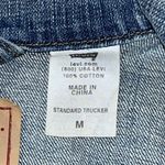 Levi's  Denim Standard Trucker Jacket '09 Med Mens Blue Jean Western 70507 Hipster Photo 5