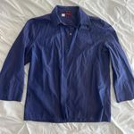 Womens Classic Blue Shirt Jacket Size 8 Photo 0