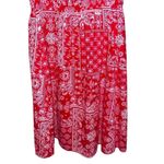 Faded Glory  Women Large Eyelet Bandana Patchwork Paisley Off The Shoulder Rodeo Photo 8