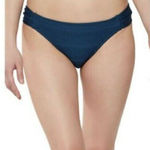 Jessica Simpson  Mix & Match Solid Spring Bikini Hipster Navy Size XL Photo 0