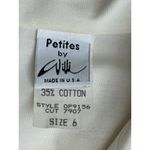 Vintage WILLI White Navy Blue SHIRT DRESS SZ 6 3/4 Sleeve Collar 70's/ 80's Photo 2