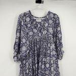 Daughters Of India Kyra Midi Dress Blue Iris S Floral Cottage Beach Resort Relax Photo 1