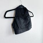 Carbon38 | Sayang Canggu Macramé Crochet Sports Bra in Black Size XS Photo 4