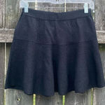 Candie's Candie’s Black Sparkle Sweater Skater Skirt | XS Photo 0
