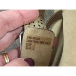 Earth Origins Earth Perforated Leather Slide Sandals Sand Antigua Warm Taupe Shoes Size 8.5 Photo 8