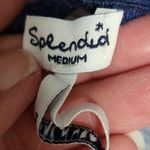 Splendid  navy hermosa stripe slub short sleeve tee size medium Photo 4