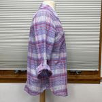 Joie  Blue Red Plaid Button Down Roll Tab Shirt Small Photo 4