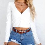 Tiger Mist NWT  Thunder White Long Sleeve Top Shirt Photo 0