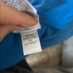 Lands End blue plaid mock neck snap down down puffer vest L women western prep Size L Photo 10