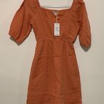 Sim & Sam  woman XS orange dress 100% cotton NWT Photo 0