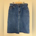 Hunt Club Classic Denim Skirt Vintage Split front skirt Unsized READ Photo 2