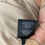 Doncaster  tan long line suede leather zip up jacket size 6 quiet‎ luxury Photo 5