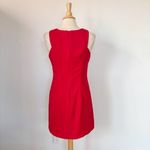 Rampage Vintage 90s  Solid Red Mini Sleeveless Sheath Dress Photo 2
