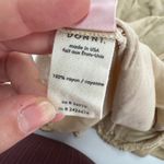 Drew Donni. Skirt Womens Medium Gold Beige Silky Satin Cinch Skirt Side Slit Photo 7