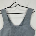 Madewell Softdrape Gwen Crop Vest Top Still Dawn Gray Fitted V Neck US 12 NWT Photo 11