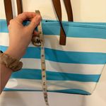 Michael Kors blue and white striped Tote Photo 2