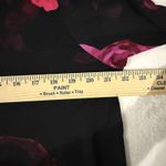 Clara Sun Woo Womens Slinky Tunic Top XL Red Roses Dark Romantic Vamp Photo 5