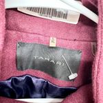 Elie Tahari Jacket Women Sz M Nadjia Garnet Capelet Cropped Flared Sleeve Coat Photo 1