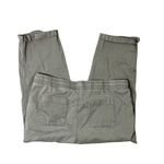 Caffe Marrakesh Cropped Pants Drawstring Stretch Utility Olive XL Green Photo 1