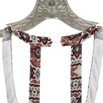 Hem & Thread  White Textured Midi Dress with Boho Straps Women’s Size Large Photo 5