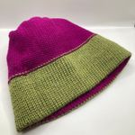 Old Sun Knits Pink VIP Stripe Wool Knit Pompom Beanie Adult OS Ski Snowboard Photo 6