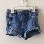 ZARA blue denim shorts Photo 1