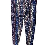 No Comment Women's Bohemian Patterned Stretchy Butter Smooth Pants Sz M Photo 8