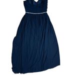 NWT Jenny Packham Lux Chiffon Beaded Maxi Dress sz 16 in Midnight navy blue Photo 8