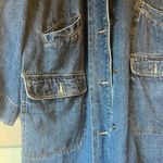 Vintage hand embroidered denim trench Size XL Photo 2