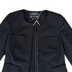 Weekend Max Mara Women’s Black Cropped Y2K 3/4 Length Sleeve Pocket Black Blazer Size XS Photo 1