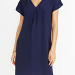 Madewell ‎ Dress Womens Small Blue Nightfall Moment Mini Swing Oversized Photo 0