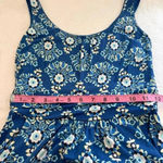 Boden Diana Maxi Dress in Blue/Green Floral Print Sz 4p Blue Photo 12